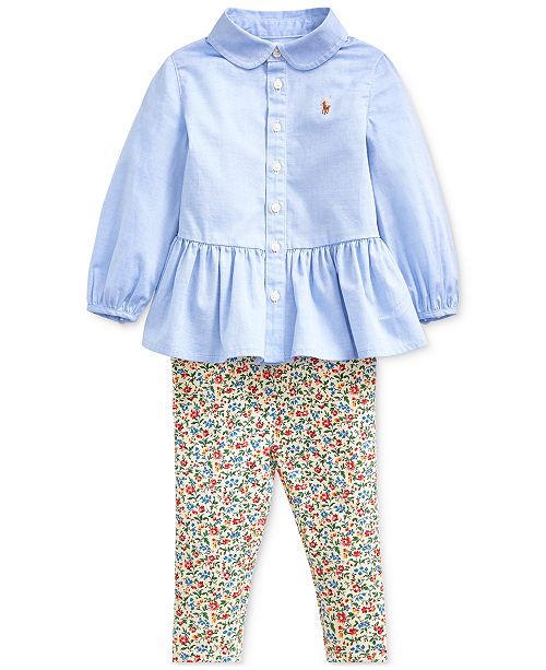 Polo Ralph Lauren Baby Girls Shirt Leggings Reviews Sets Outfits Kids Macy S