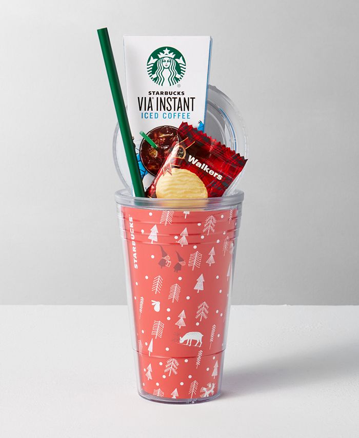 Starbucks Cold Cup with Iced Coffee Gift Set (Style Will Vary) 