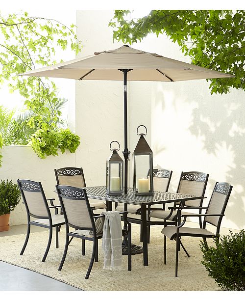 Furniture Outdoor Cast Aluminum Dining Collection Created For