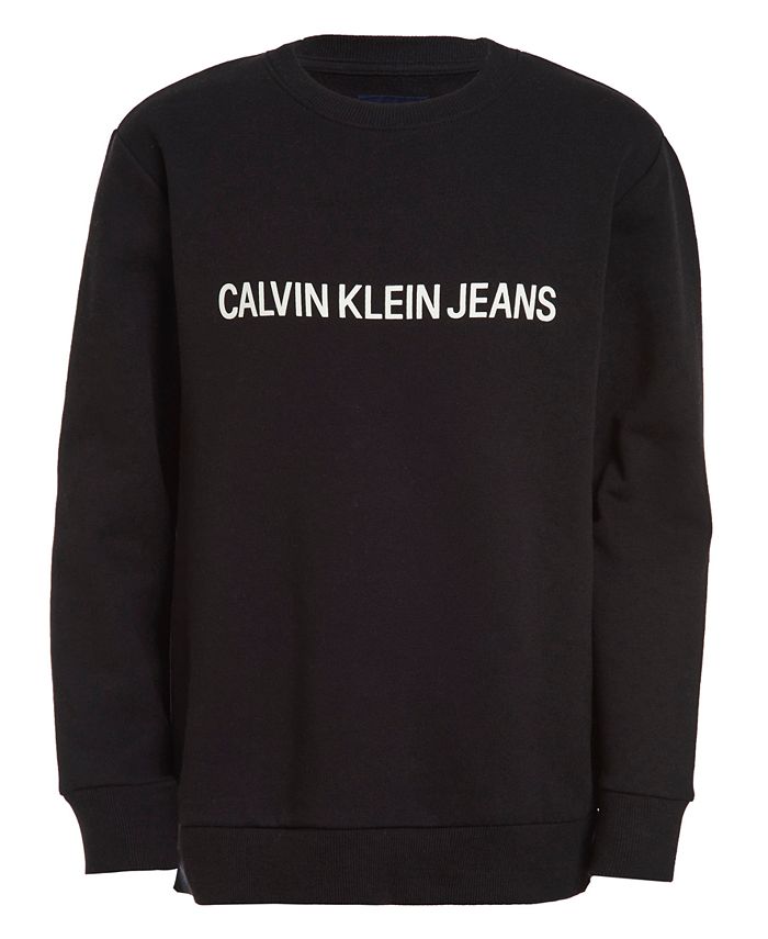 Calvin Klein Big Boys Logo-Graphic Sweatshirt - Macy's
