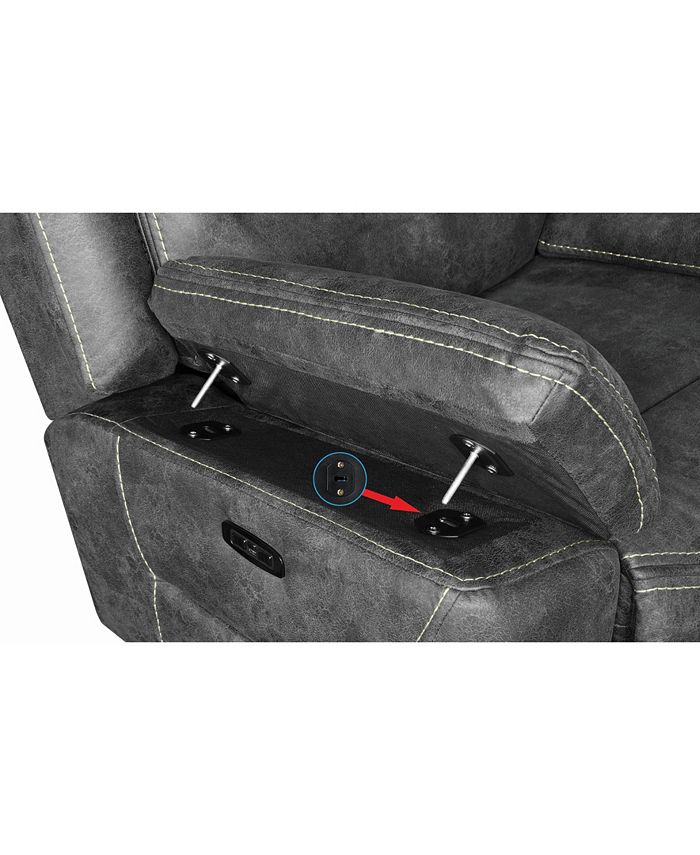 COASTER COMPANY OF AMERICA Coaster Home Furnishings Hemer Upholstered Power2 Sofa Macy's