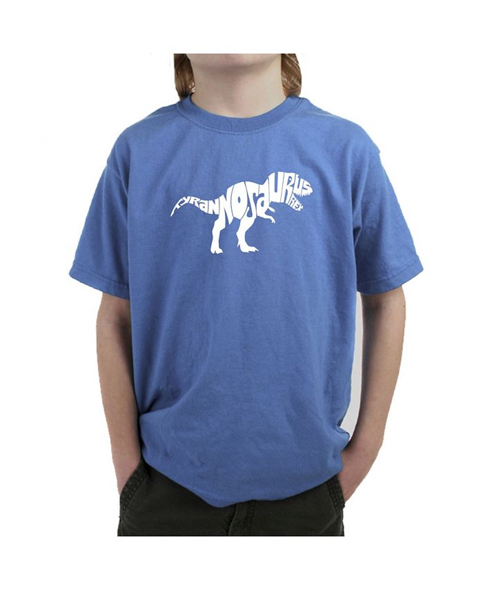 LA Pop Art Big Boy's Word Art T-Shirt - Tyrannosaurus Rex - Macy's
