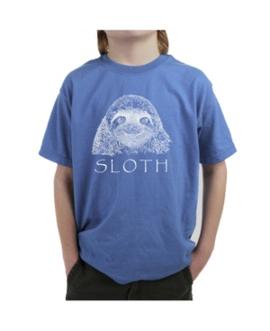 La Pop Art Big Boy's Word Art T-Shirt - Sloth