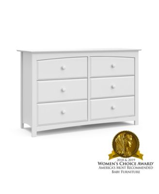 Kenton 6 Drawer Bedroom or Kids Nursery Dresser - Overmax