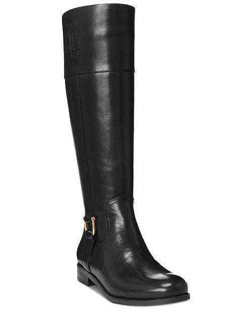 Lauren Ralph Lauren Bernadine Riding Boots Reviews Boots Booties Shoes Macy S