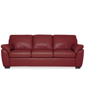 Lothan 87" Leather Sofa