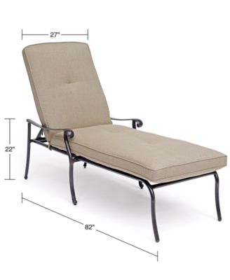 outdoor chaise aluminum