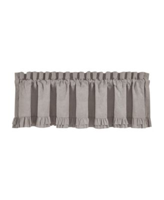 Piper & Wright - Emily Alloy Grey Window Straight Valance