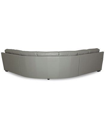 Furniture - Lothan 3-Pc. Leather Sectional Sofa
