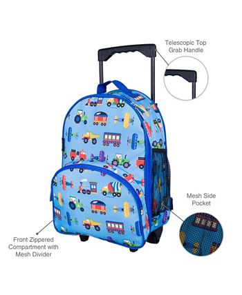 Wildkin Trains Planes and Trucks Rolling Luggage Macy s