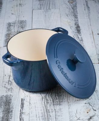 Chefs Classic Enameled Cast Iron 3-Qt. Round Covered Casserole