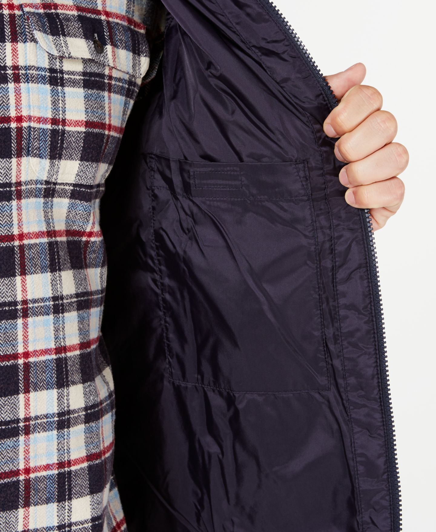 Мужской жилет Barbour Finn Gilet Quilted Vest, цвет: Тёмно-синий — фото 3
