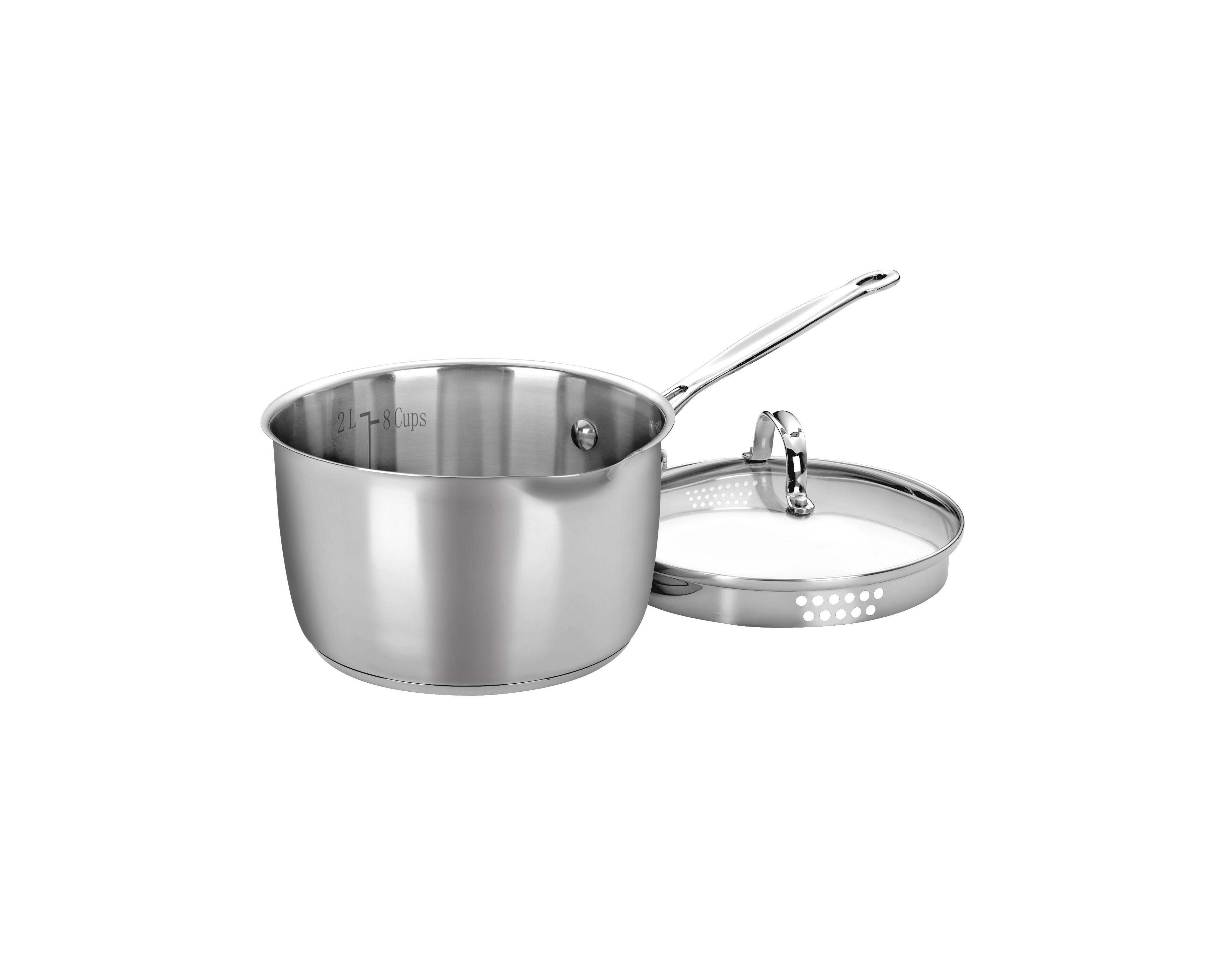 Cuisinart Chef's Classic Stainless Steel 3 Qt. Covered Cook-and-Pour Saucepan