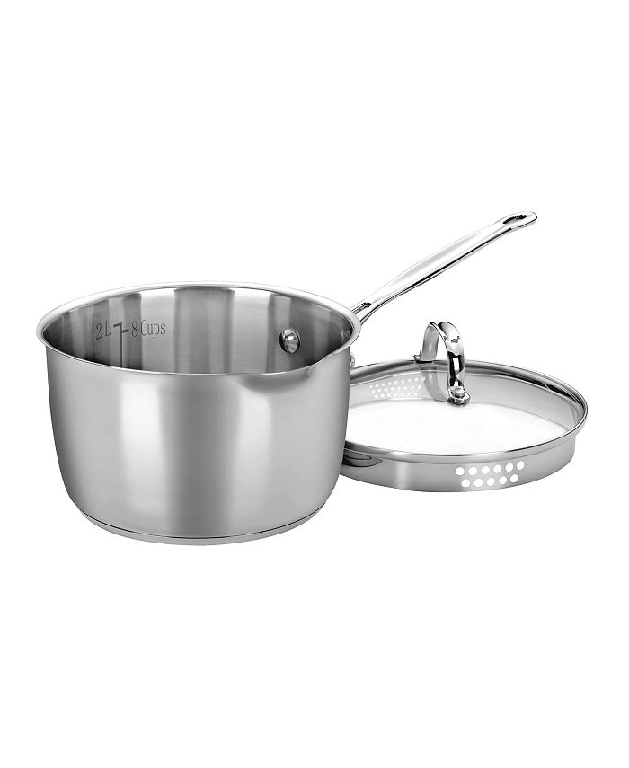 Saucepan W/Cover Cuisinart Chef'S Classic Stainless Steel 1 Qt 