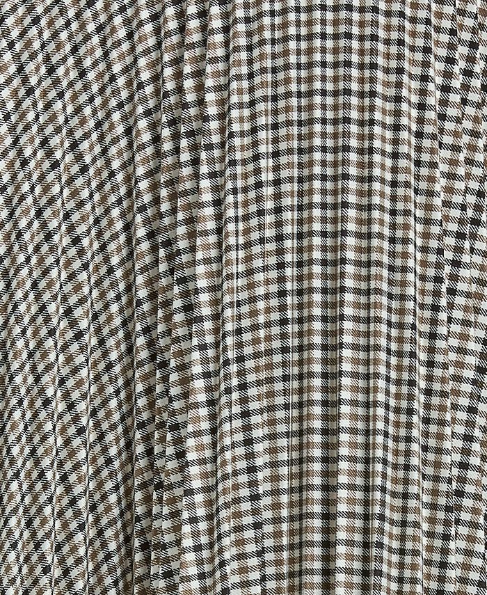 Lauren Ralph Lauren Check-Print Pleated Midi Skirt - Macy's