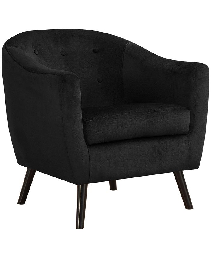 Monarch Specialties Accent Chair Black Mosaic Velvet Macy's