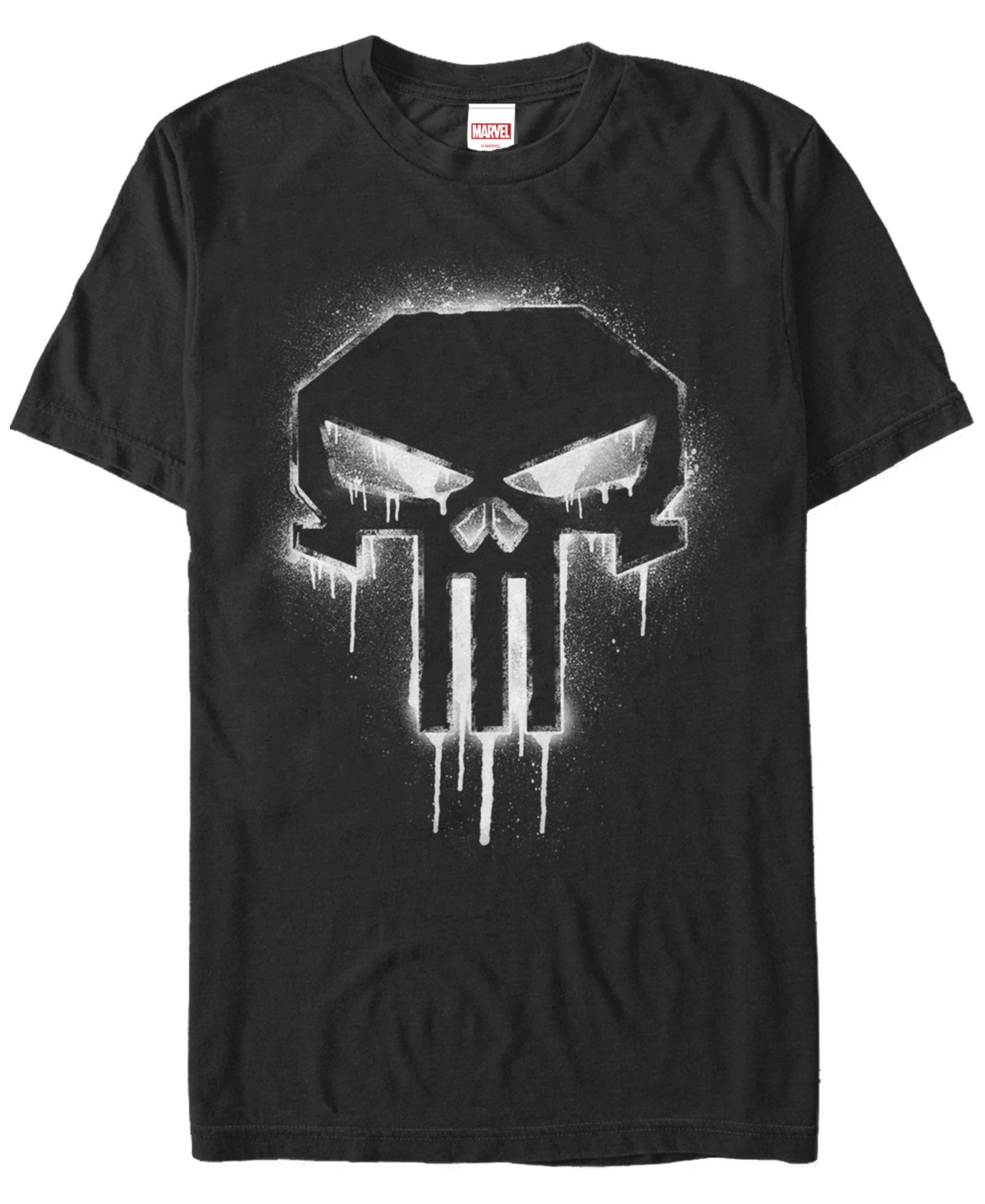 Marvel Men's Punisher The Punisher Spray Paint Skull Logo Short Sleeve T-Shirt