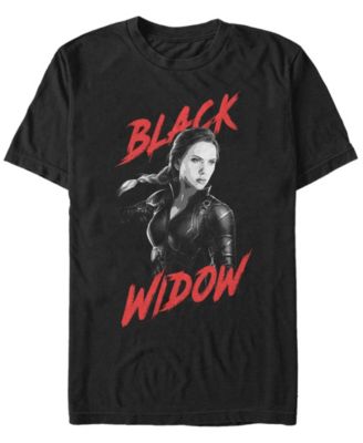Marvel Men's Avengers Infinity War Dark Painted Black Widow Short Sleeve T-Shirt