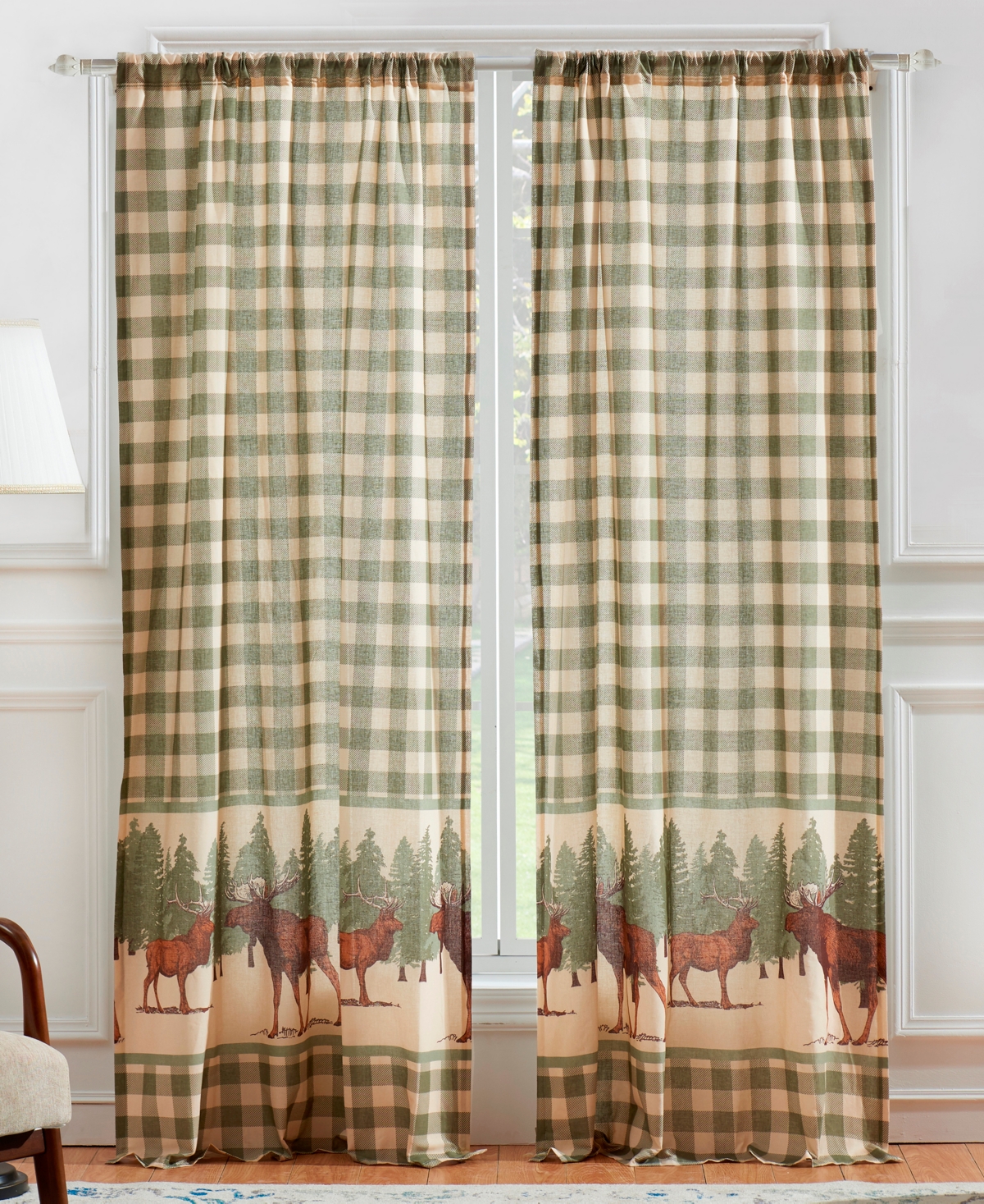 Greenland Home Fashions Moose Creek Window Panel Pair In No Color