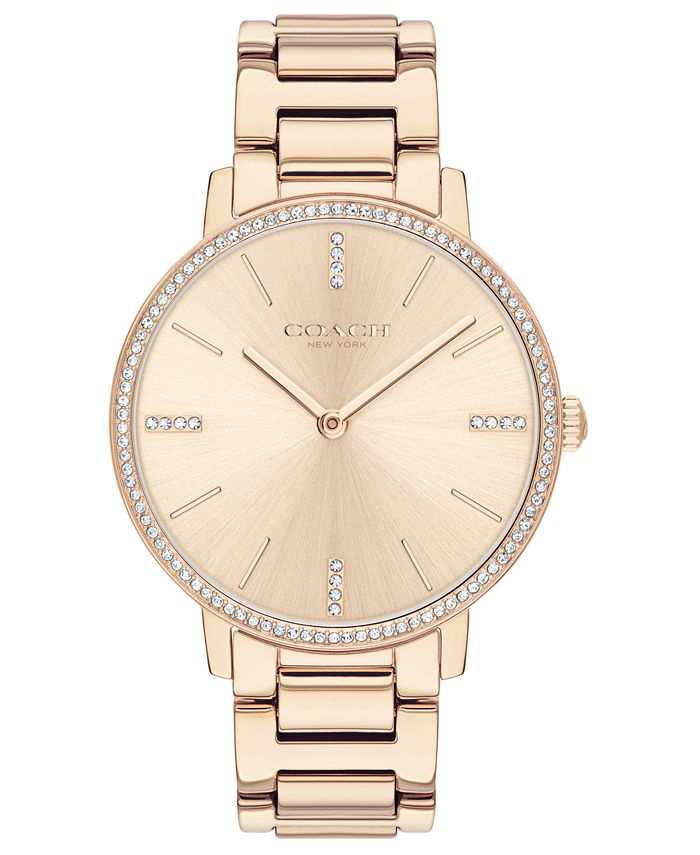 COACH - Women's Audrey Carnation Gold-Tone Stainless Steel Bracelet Watch 35mm
