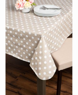 Polka Dot Vinyl Tablecloth 70" Round