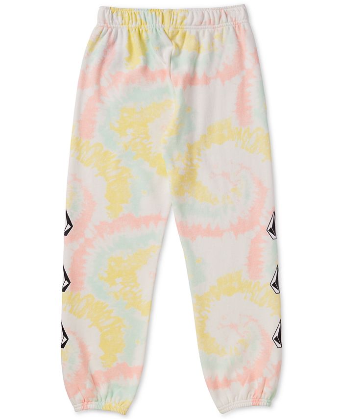 Volcom Big Girls Tie-Dyed Fleece Jogger Pants - Macy's
