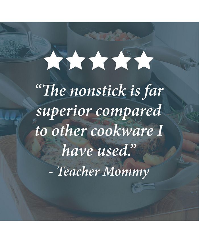 Anolon Advanced Home HardAnodized Nonstick Cookware Set, 11 Piece Macy's