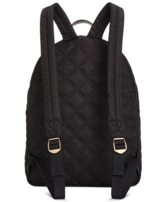 tommy hilfiger black nylon backpack