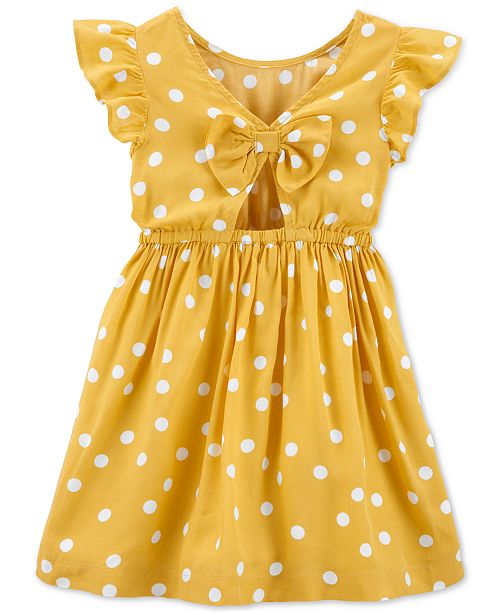 Carter's Toddler Girls DotPrint BowBack Dress & Reviews Dresses