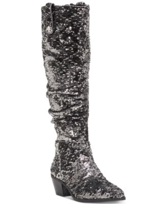 sequined boots