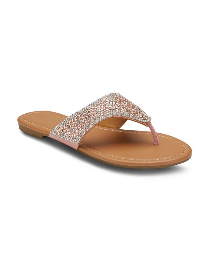 Olivia Miller NY Minute Embellished Sandals - Macy's