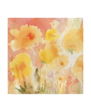 Sheila Golden Coral Sky Yellow Garden 2 Canvas Art - 155