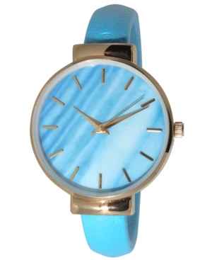 image of Women-s Gradiant Design Leather Cuff Watch 38mm