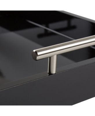 Lipton Decorative Wood Tray with Metal Handles - 16.5" x 12.25"