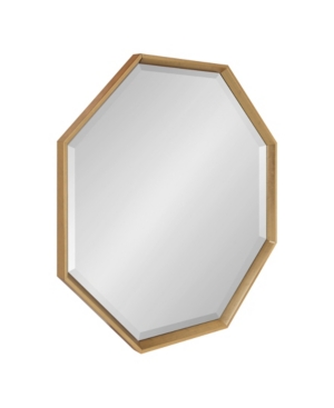 Kate And Laurel Calter Framed Large Octagon Wall Mirror In Gold