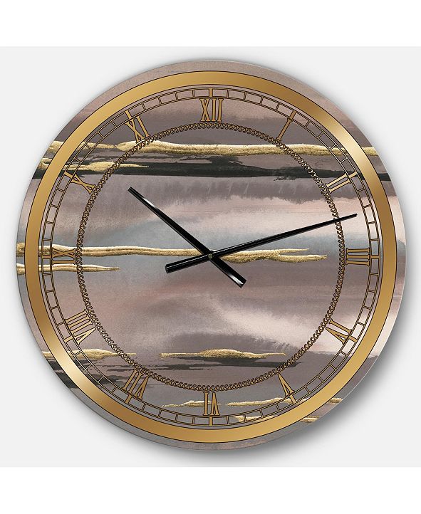 Designart Modern Glam Oversized Metal Wall Clock & Reviews Clocks