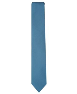 Men's Solid Texture Slim Tie, Created for Macy's