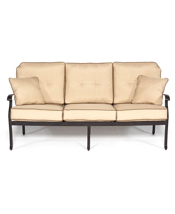 Furniture Bellingham Cast Aluminum Outdoor Sofa Macy's