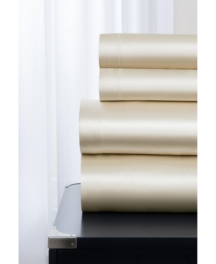 Sobel Westex Luxury Satin 4 Piece Sheet Set, Full Macy's