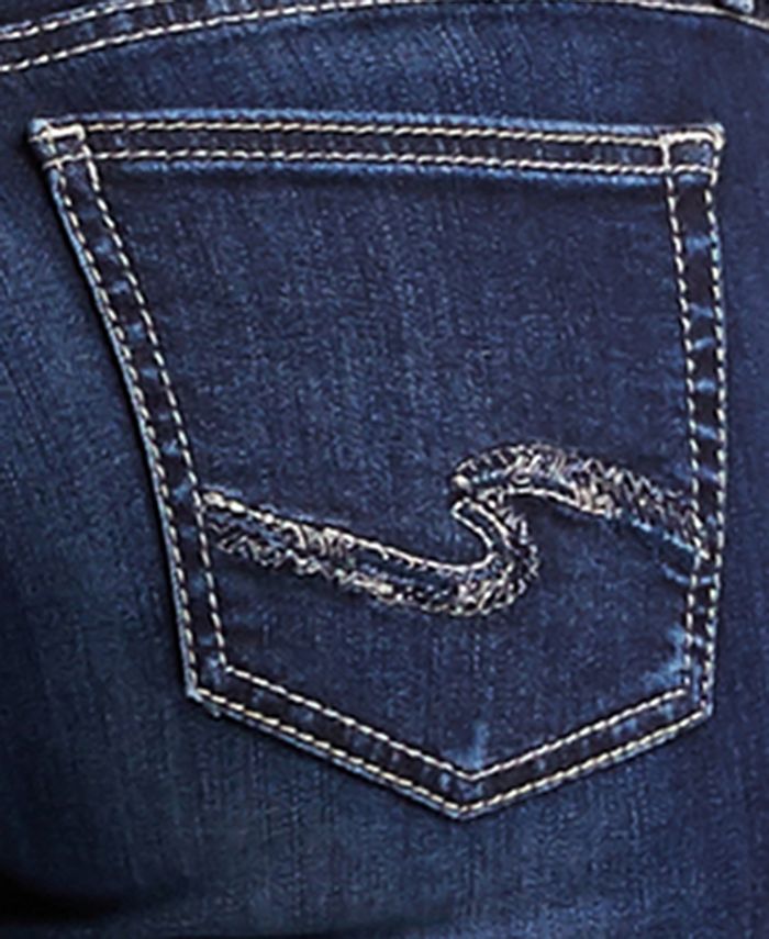 Silver Jeans Co. Women's Plus Size Elyse Mid Rise Comfort Fit Slim Bootcut Jeans, Med Wash SIA336