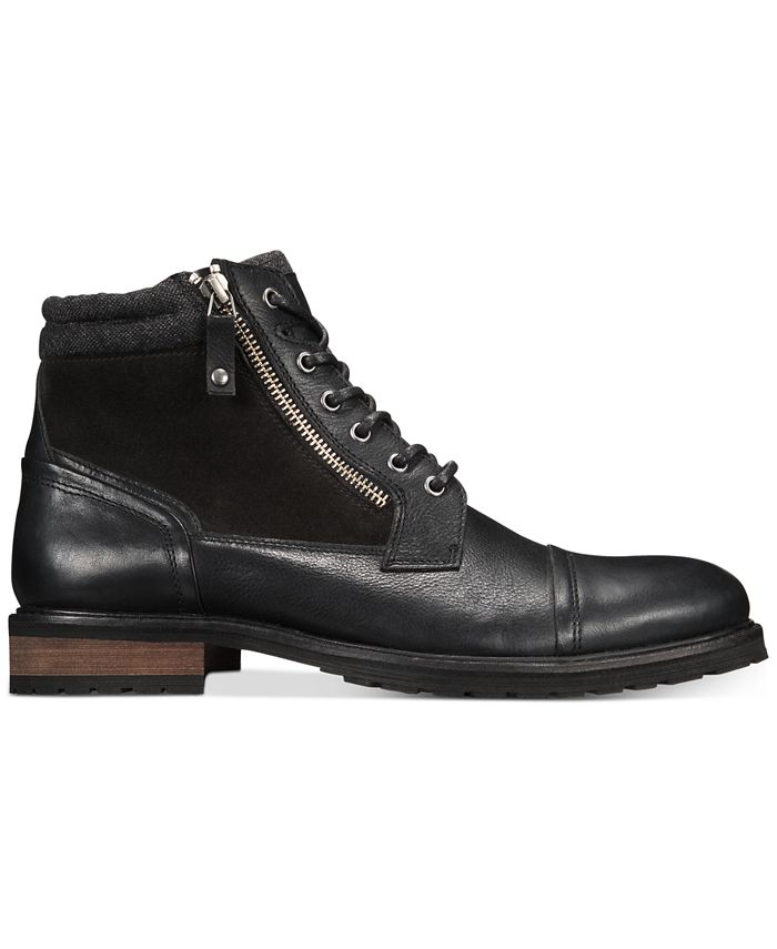 Bar III Men's Connor Leather LaceUp Boots, Created for Macy's Macy's