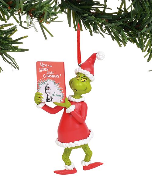 Department 56 Disney Grinch With Book Ornament Reviews All Holiday Lane Home Macy S