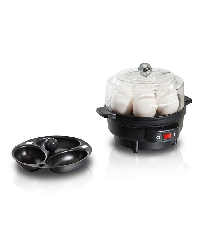 Hamilton Beach Egg Cooker with Built-In Timer and Poaching Tray - Macy's