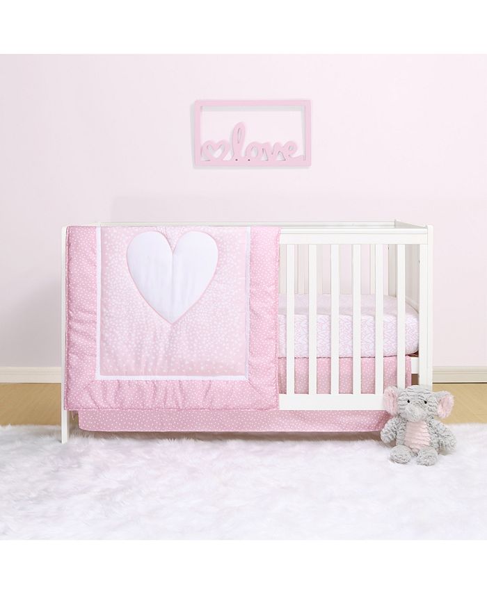 Belle Hearts 4Piece Crib Bedding Set Macy's