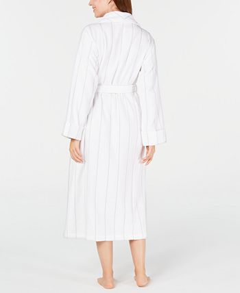Charter Club Turkish Cotton Luxe Terry Striped Long Robe, Created for ...