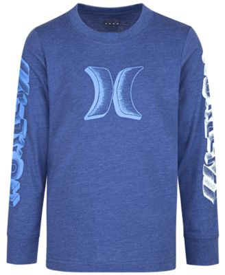 Hurley - Toddler Boys Long Sleeve Logo-Print T-Shirt