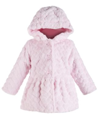 First Impressions Toddler Girls Heart Plush Coat, Created for Macy's ...