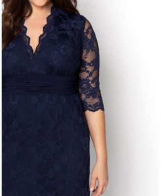 Women's Plus Size Screen Siren Lace Evening Gown
