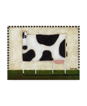 Trademark Global Daniel Patrick Kessler White Cow Canvas Art In Multi