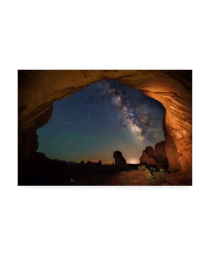Trademark Global Darren White Photography Double Arch Milky Way Views Canvas Art In Multi